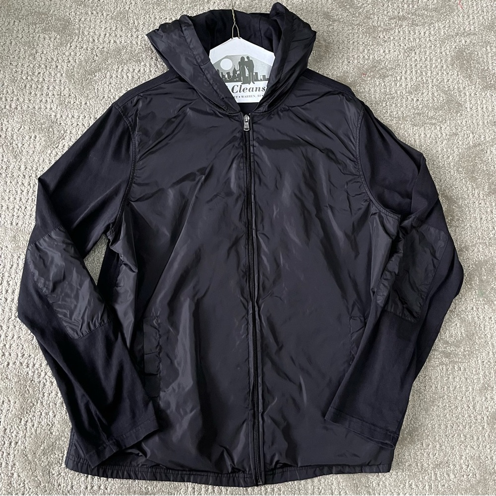 EUC Men's Michael Michael Kors Zip Up Jacket with Hood size Large in Black